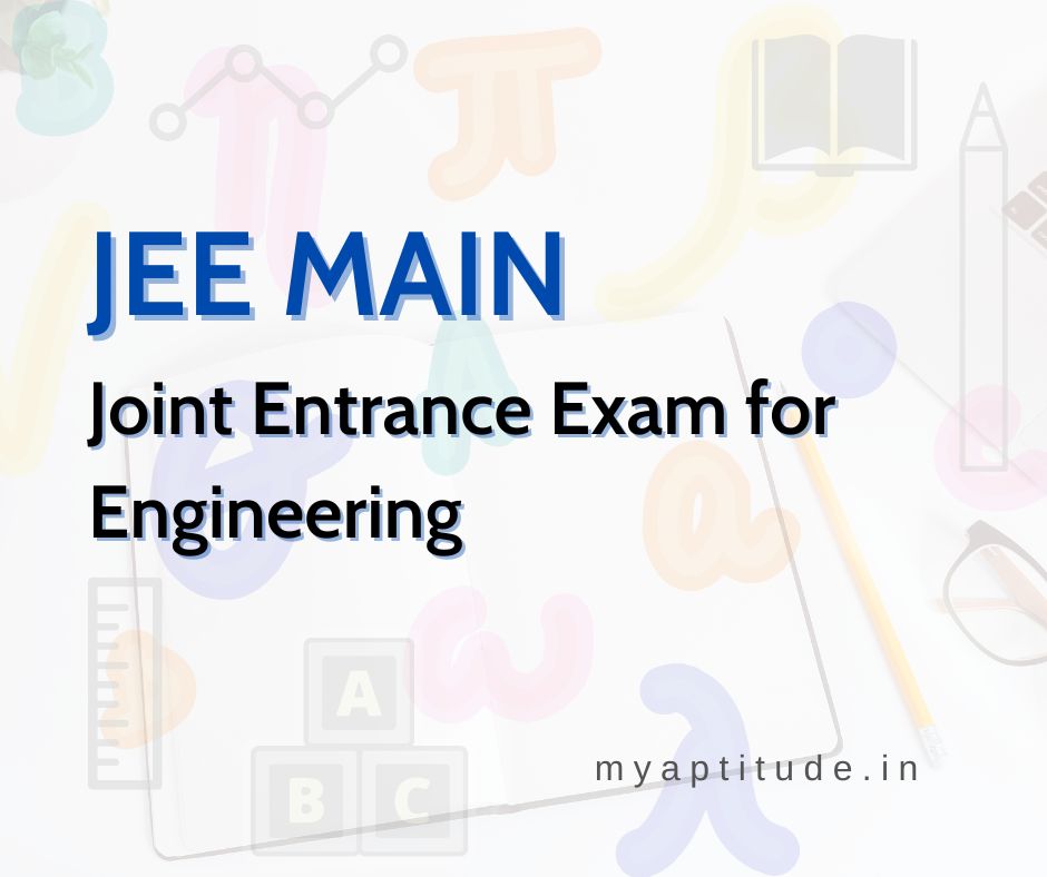 JEE Joint Entrance Exam Course MyAptitude.in